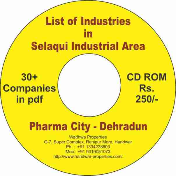 Selaqui Industrial Area - Pharma City, Dehradun Industrial Directory, List of Industries in IIE, Selaqui, Uttaranchal